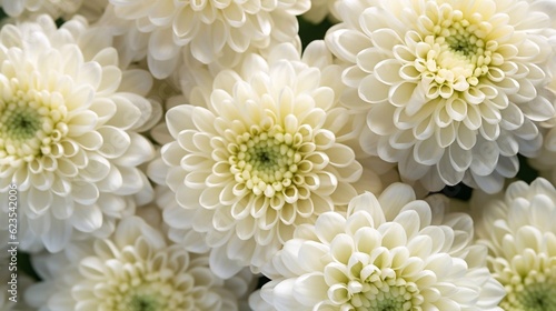 Close up  chrysanthemums seamless background with ai generation