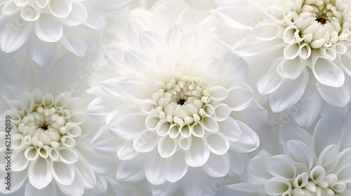 Close up  chrysanthemums seamless background with ai generation