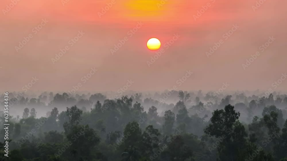 Beautiful sunrise and sunset scenes from above. 4K nature drone video Beautiful sunrise and sunset scenes from above. 4K nature drone video