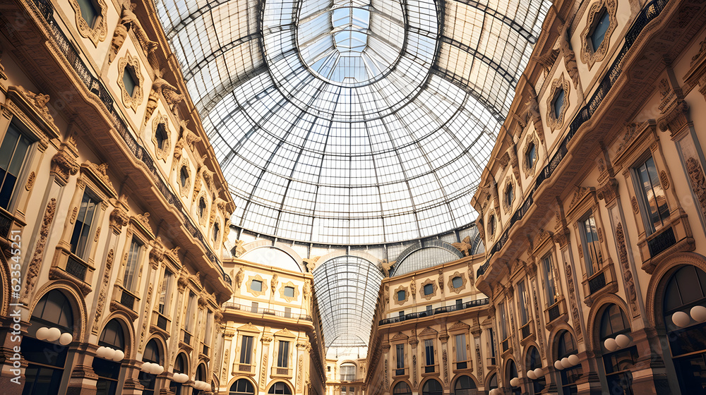 Galleria Vittorio Emanuele II in Milan, Italy