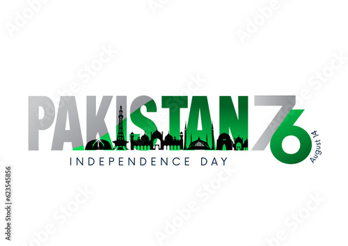 happy independence day Pakistan.14th August background. abstract vector illustration design