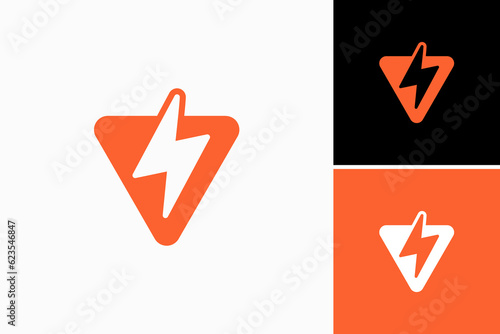 V Bolt Vector Logo Premium 