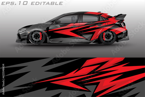 car wrap abstract racing graphic background for vinyl wrap and stickers