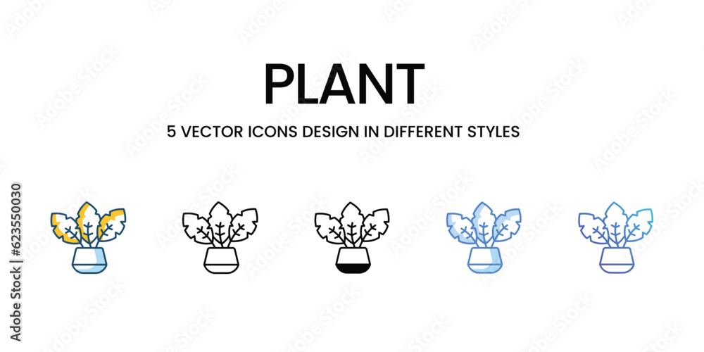 Plant Icon Design in Five style with Editable Stroke. Line, Solid, Flat Line, Duo Tone Color, and Color Gradient Line. Suitable for Web Page, Mobile App, UI, UX and GUI design. Plant Icon Design in Five style with Editable Stroke. Line, Solid, Flat Line, Duo Tone Color, and Color Gradient Line. Suitable for Web Page, Mobile App, UI, UX and GUI design.