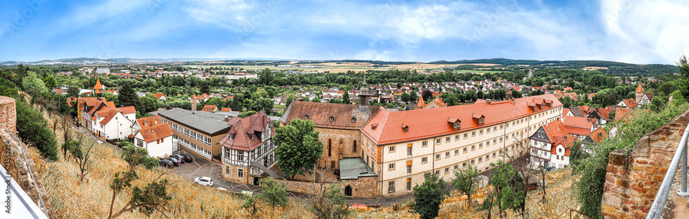 Fritzlar, Blick von der Oberstadt auf die Unterstadt