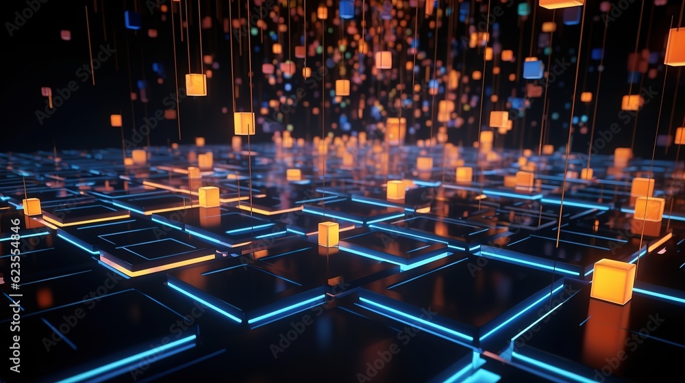 Obraz premium background with lights