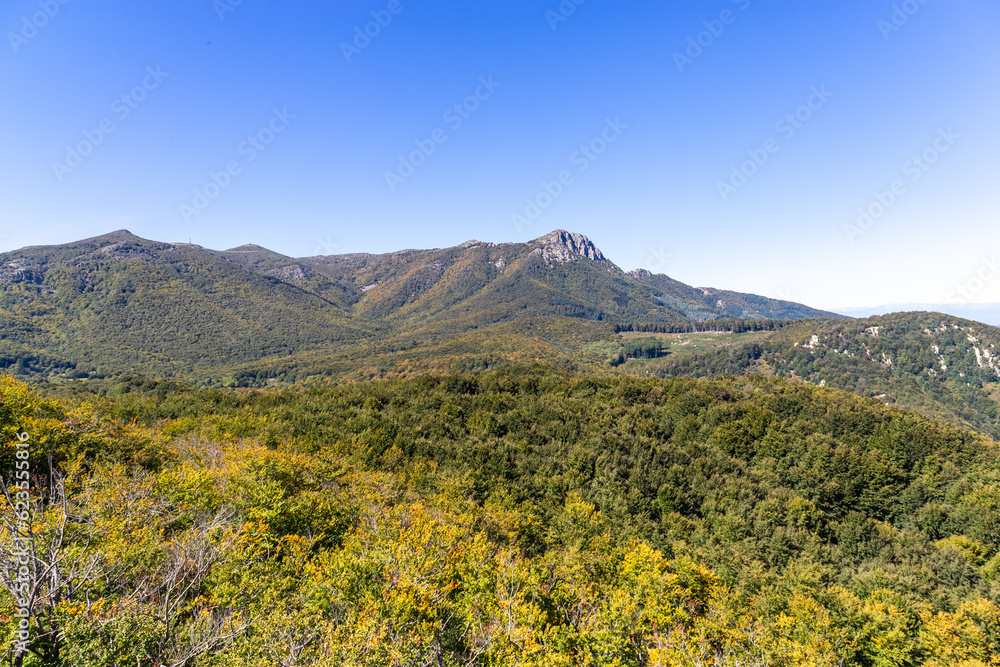 views of the mountains, in a natural park of Catalonia in Spain, you can see mountains that look like cliffs
