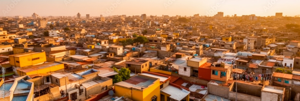 Dakar panoramic view Senegal - Generative AI