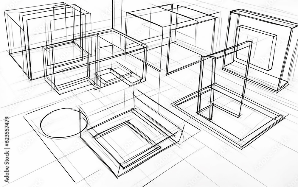 abstract architectural sketch abstract architectural sketch