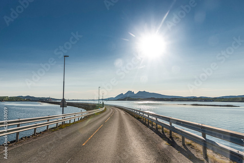 Helgelandsbrücke nach Sandnesjøen in Norwegen