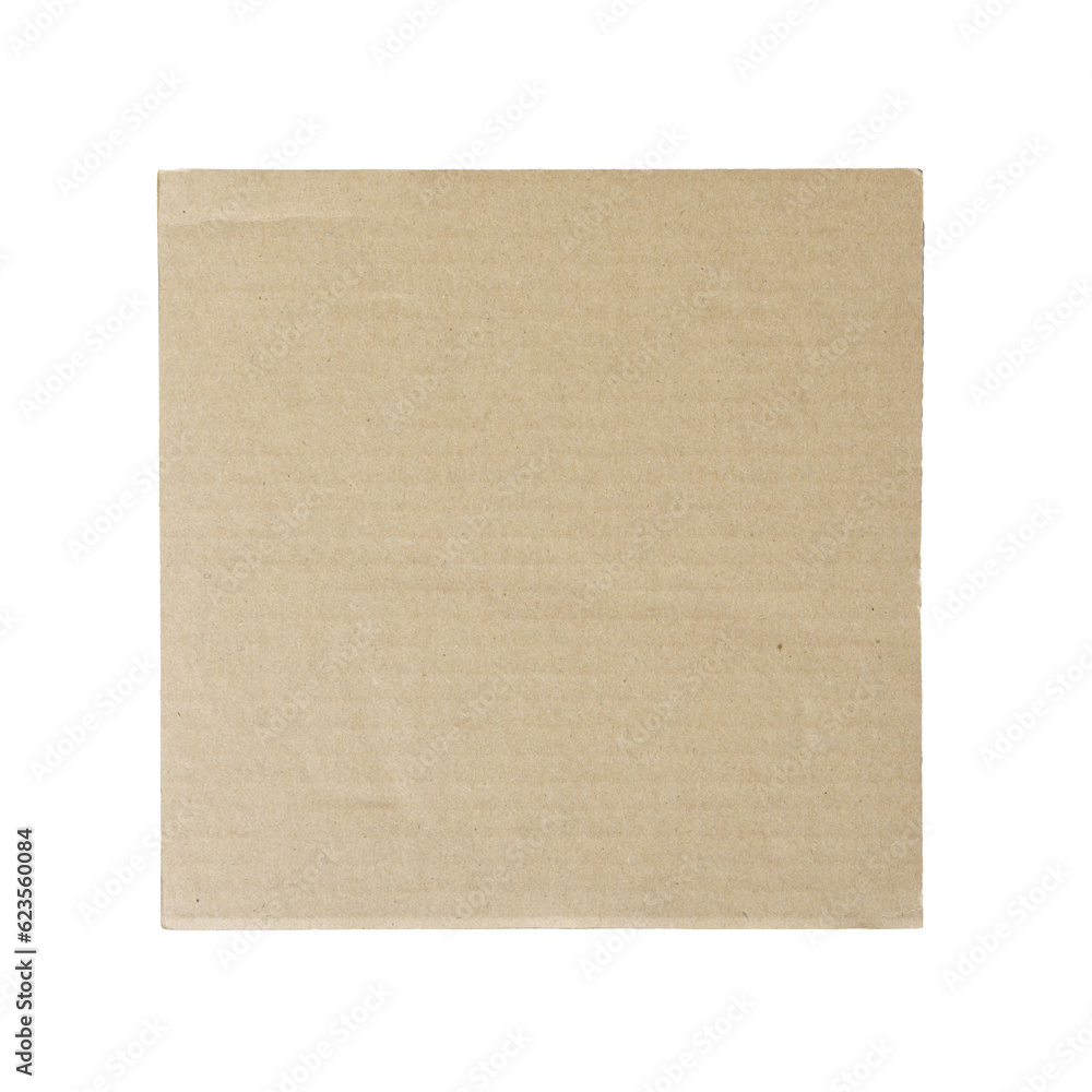 recycled cardboard isolated with clipping path for mockup