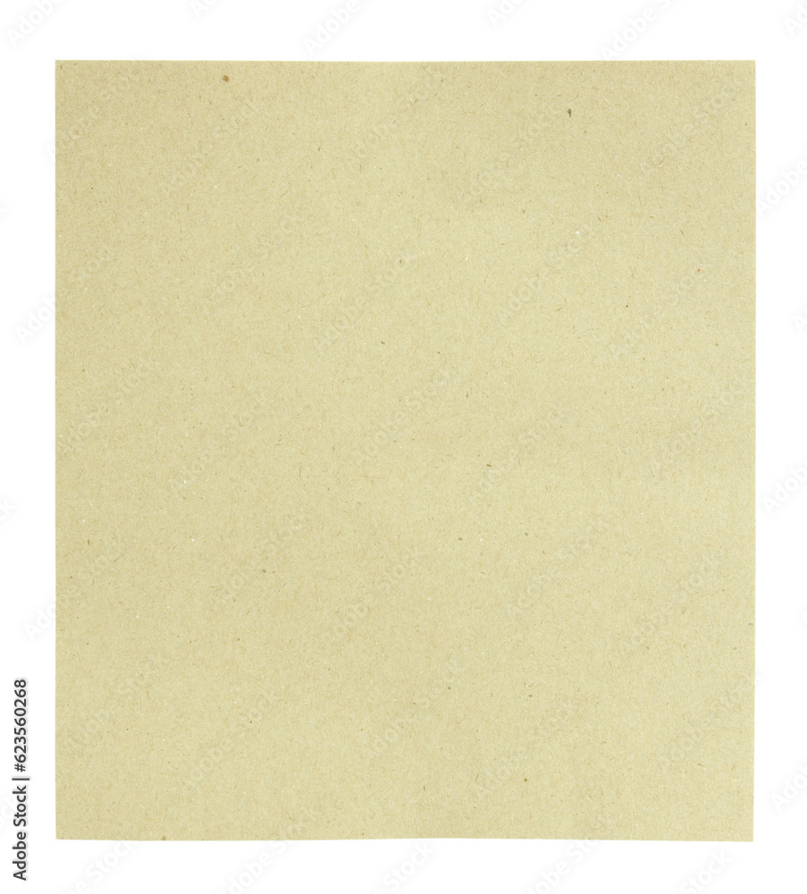 Blank recycle paper  isolated with clipping path for mockup