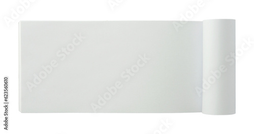 blank paper book tablet isolated with clipping path for mockup