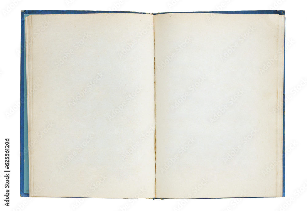 open old book isolated with clipping path for mockup open old book isolated with clipping path for mockup