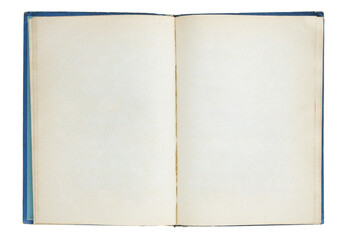 open old book isolated with clipping path for mockup