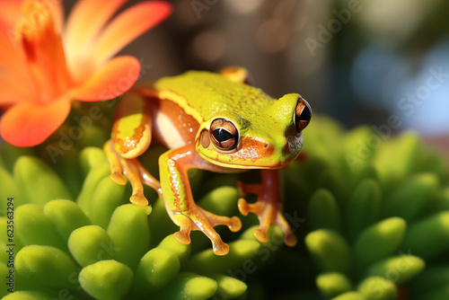 Cute little tree frog