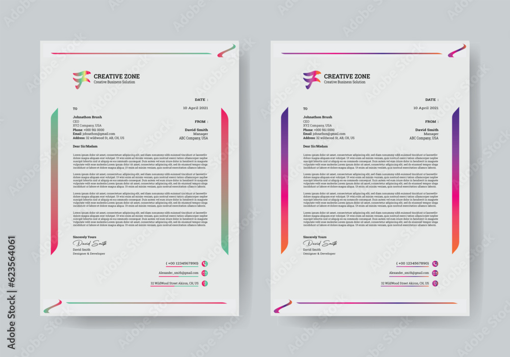 Letterhead Design Letterhead Design