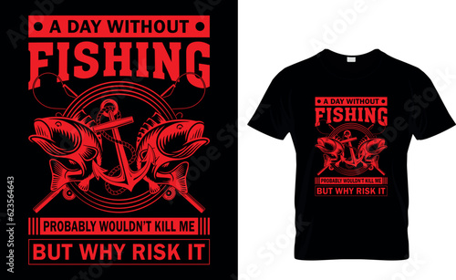 Fishing T-shirt Design and template vector