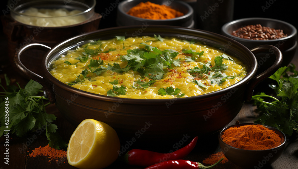 Close up View of Chicken Haleem Close up View of Chicken Haleem