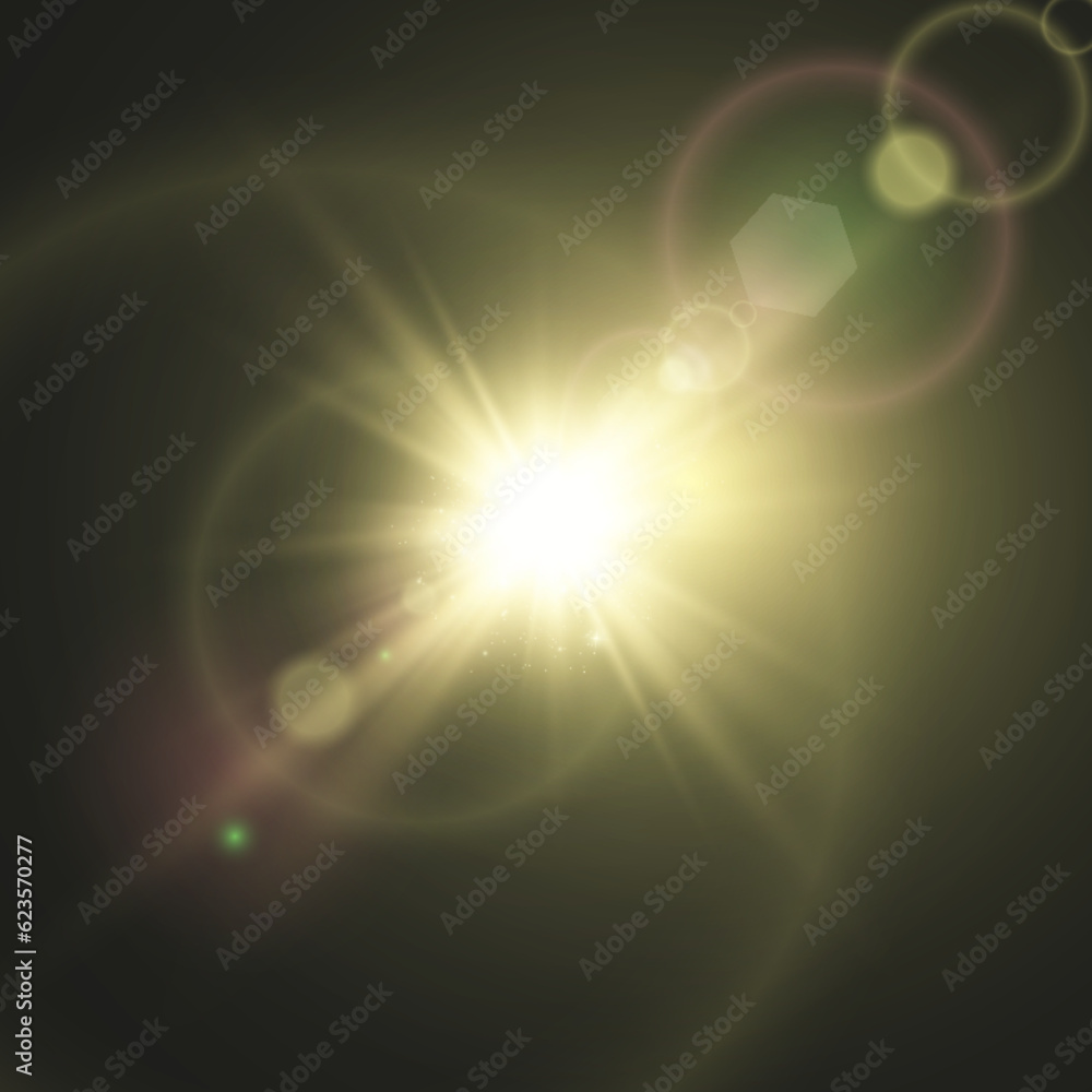 Vector transparent sunlight special lens flare light effect. Bright beautiful star. Light from the rays.
Vector transparent sunlight special lens flare light effect. Bright beautiful star. Light from the rays.