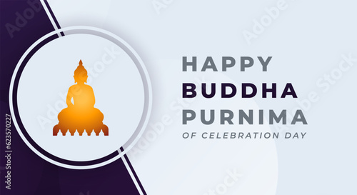 Happy Buddha Purnima Day Celebration Vector Design Illustration for Background, Poster, Banner, Advertising, Greeting Card