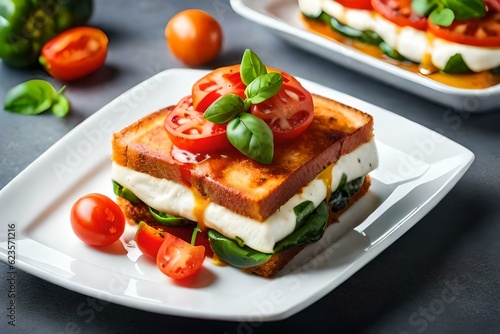 sandwich with tomato and cheese