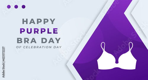Purple Bra Day Celebration Vector Design Illustration for Background, Poster, Banner, Advertising, Greeting Card