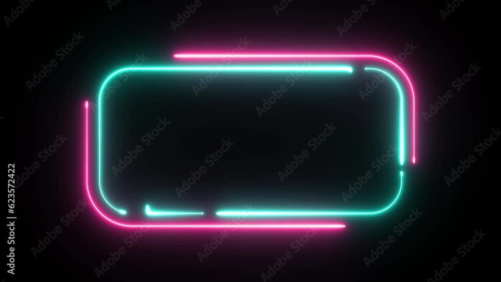 frame neon commercial advertising background neon frame background animation frame neon commercial advertising background neon frame background animation