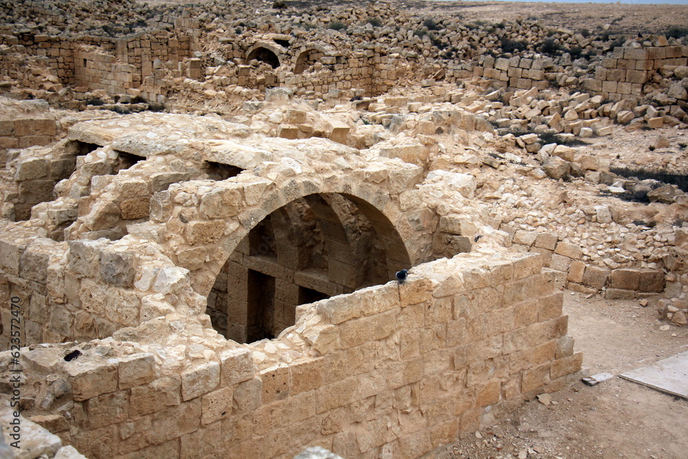 Ruins of an ancient city in the Negev desert Ruins of an ancient city in the Negev desert