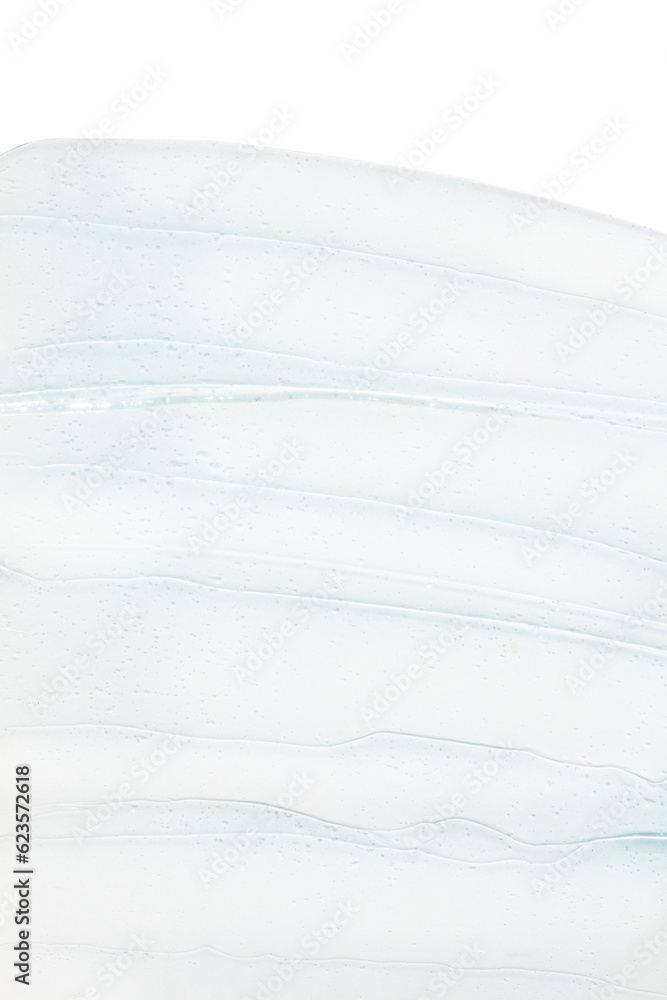 Obraz premium Lots of flowing clear blue gel, serum. On an empty transparent background.