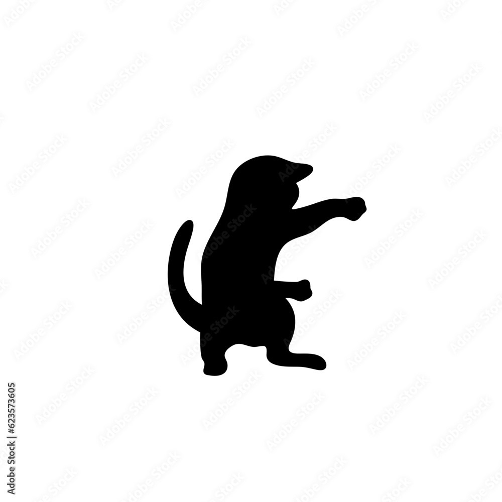 Cat silhouette. Vector illustration