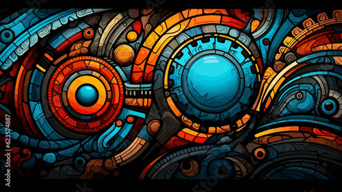 abstract background with circles