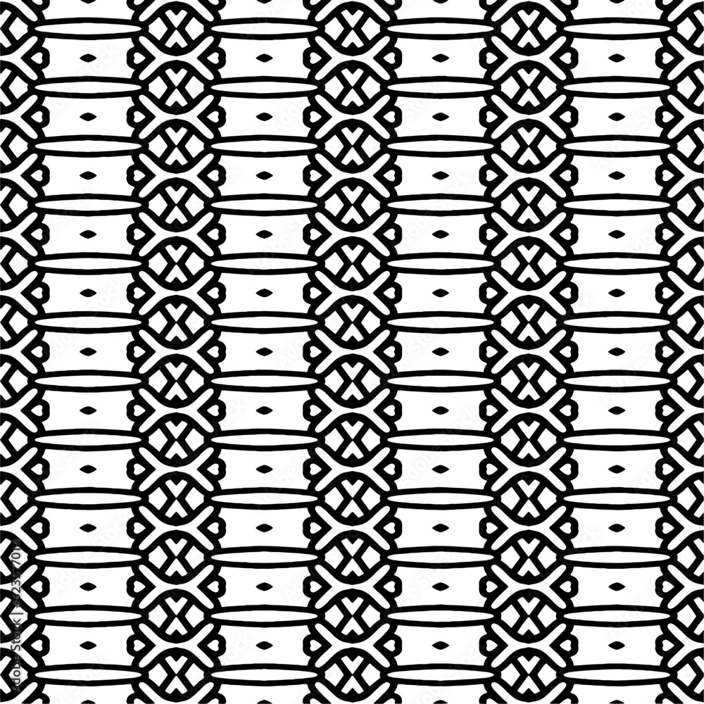 Seamless repeating pattern. Black and white pattern for web page, textures, card, poster, fabric, textile. Elements of Design. Seamless repeating pattern. Black and white pattern for web page, textures, card, poster, fabric, textile. Elements of Design.