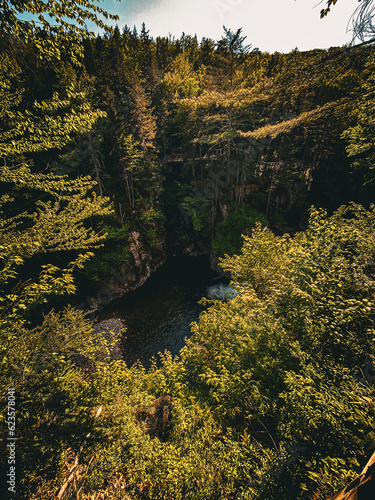   Flume Gorge  New Hampshire  USA.