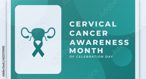 Cervical Cancer Awareness Month Celebration Vector Design Illustration for Background, Poster, Banner, Advertising, Greeting Card