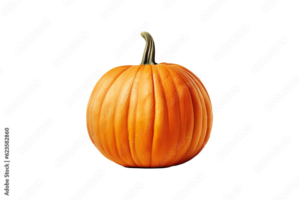 Large Ripe Orange Pumpkin Isolated on Transparent Background Large Ripe Orange Pumpkin Isolated on Transparent Background