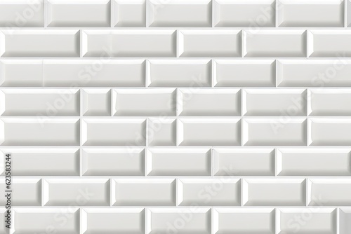 White brick wall texture for pattern background. Modern copy space design for web banner.