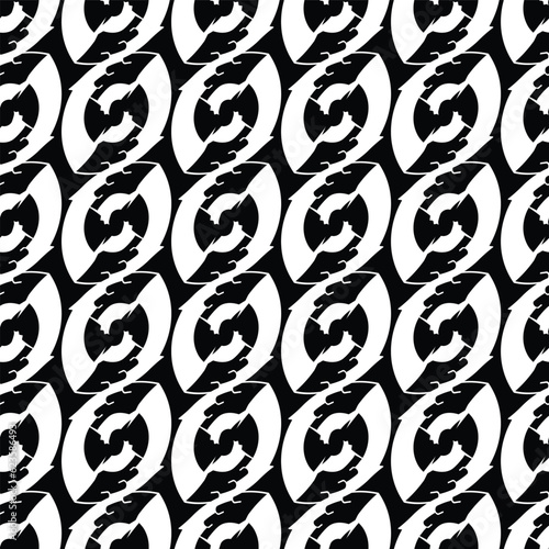 Abstract beans shape repetition seamless pattern;