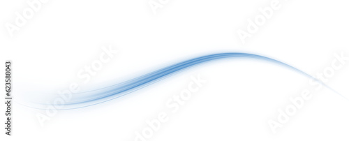 Luminous blue lines png of speed. Light glowing effect png. Abstract motion lines. Light trail wave, fire path trace line, car lights, optic fiber and incandescence curve twirl	
