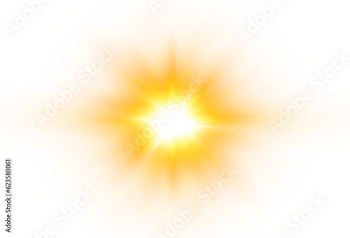 Light star gold png. Light sun gold png. Light flash gold png. vector illustrator. summer season beach 