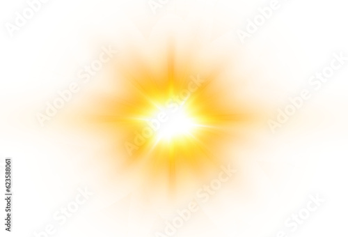 Light star gold png. Light sun gold png. Light flash gold png. vector illustrator. summer season beach	