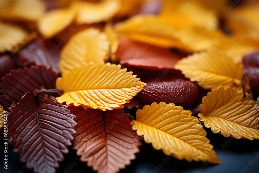 Colorful autumn leaves background, beautiful fall nature wallpaper with red, yellow and orange leaves, AI Generated Colorful autumn leaves background, beautiful fall nature wallpaper with red, yellow and orange leaves, AI Generated