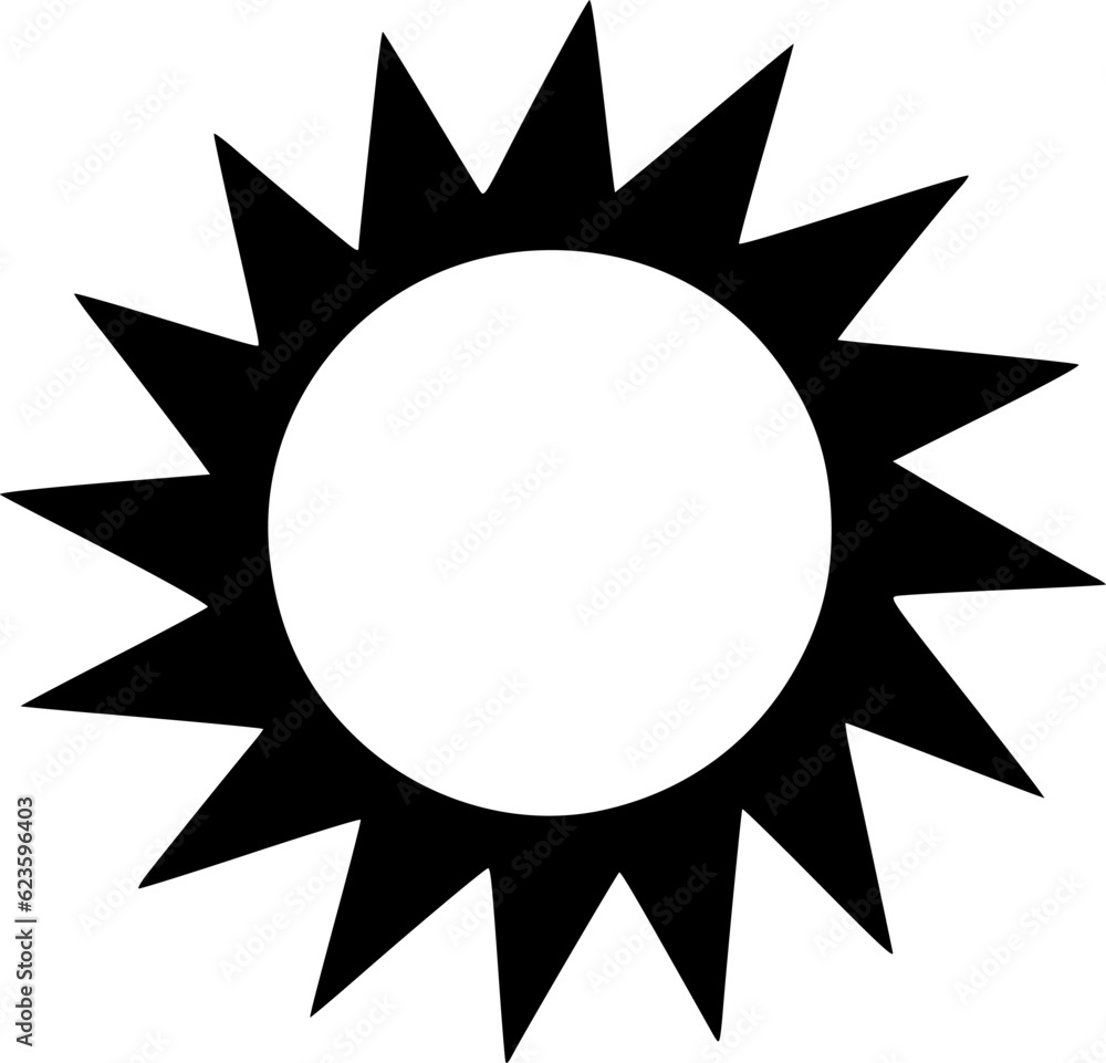 abstract sun icon
