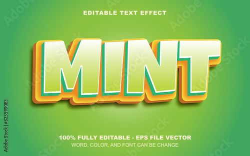 Peach editable text effect | EPS vector file