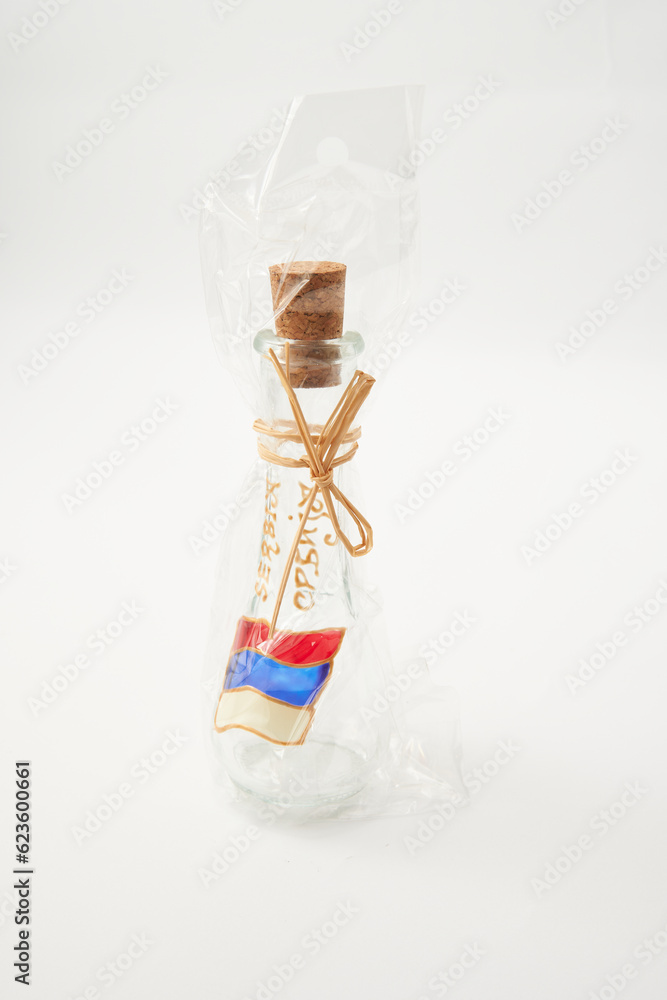 Traditional Serbian special drinking glass called cokancic