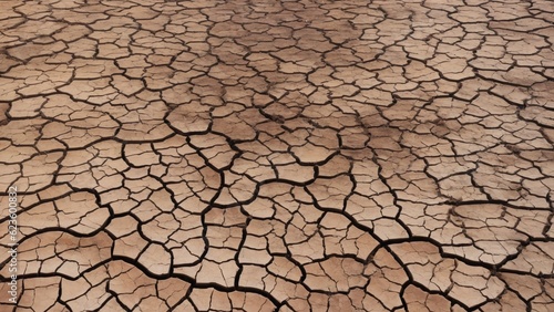 An illustration of a cracked ground