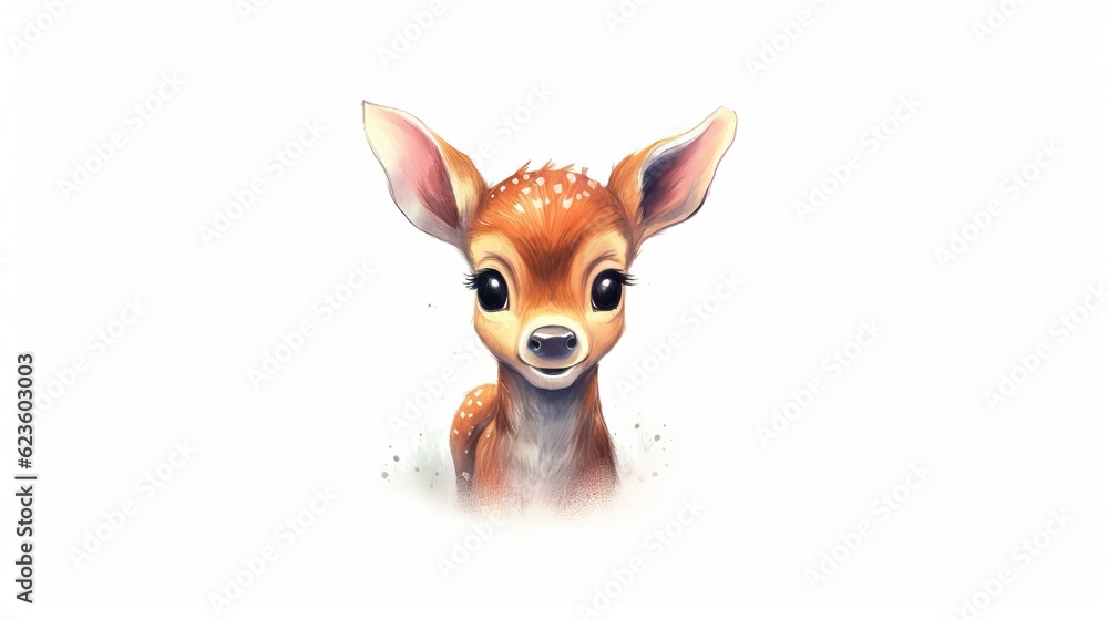 deer portrait Generative AI