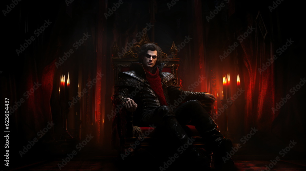 Portrait of a vampire king