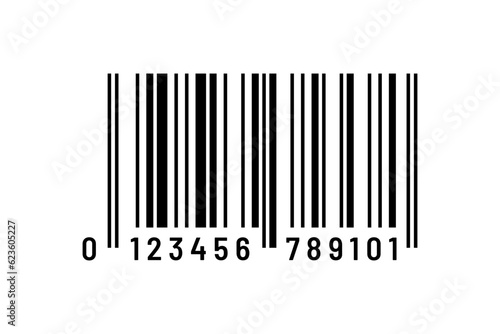 Vector barcode illustration.