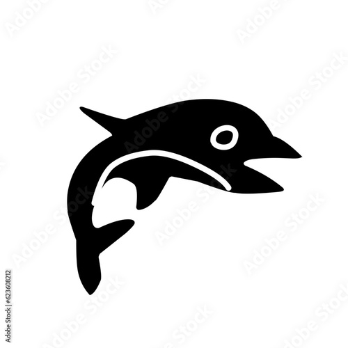 Sea animal silhouette 